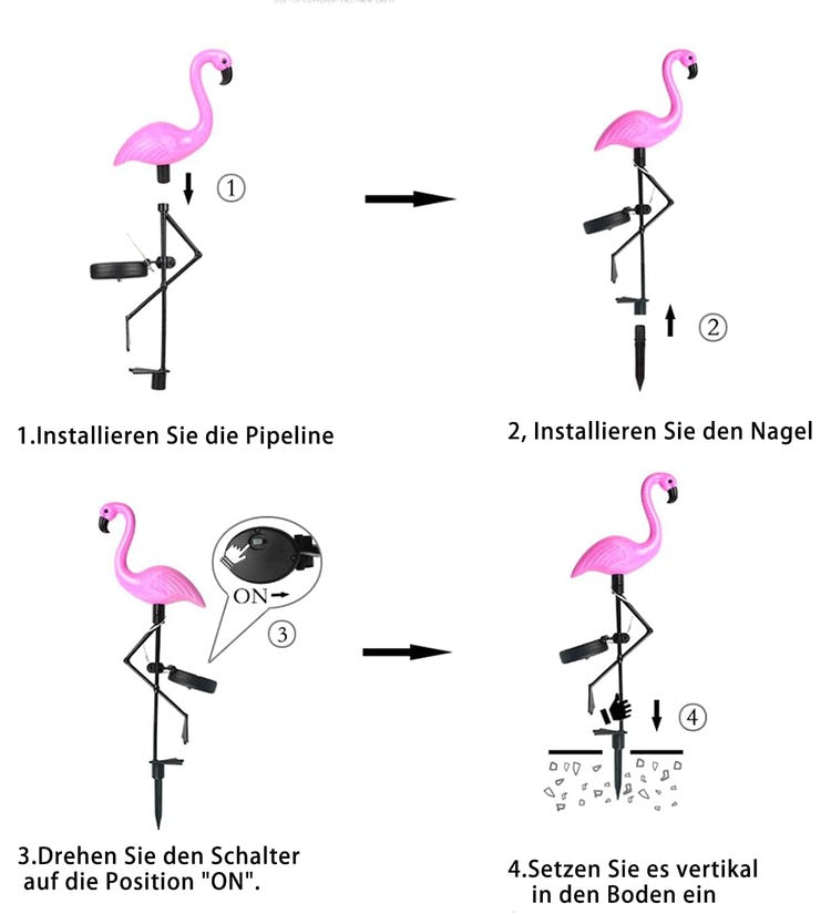 Flamingo LED Solar Lights | Pack of 2