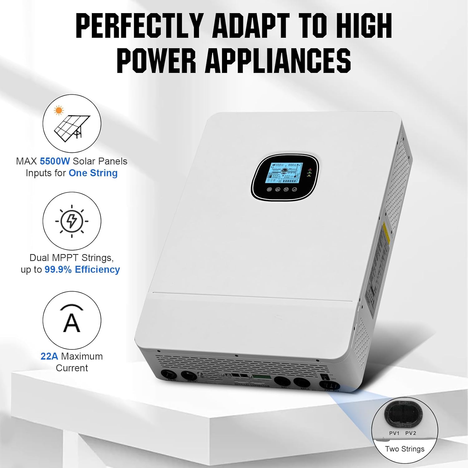 ECO-WORTHY Home Off-Grid Solar Power System: 10KW 120V/240V Output+