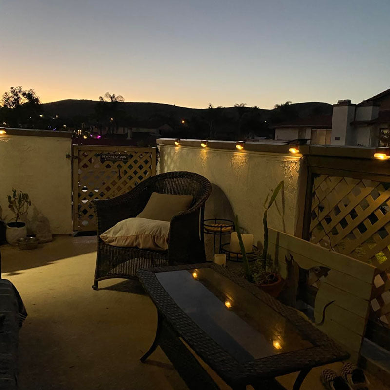 US’s #1 Rated Waterproof Solar Deck, Stair, Wall, Balcony, Garden Light