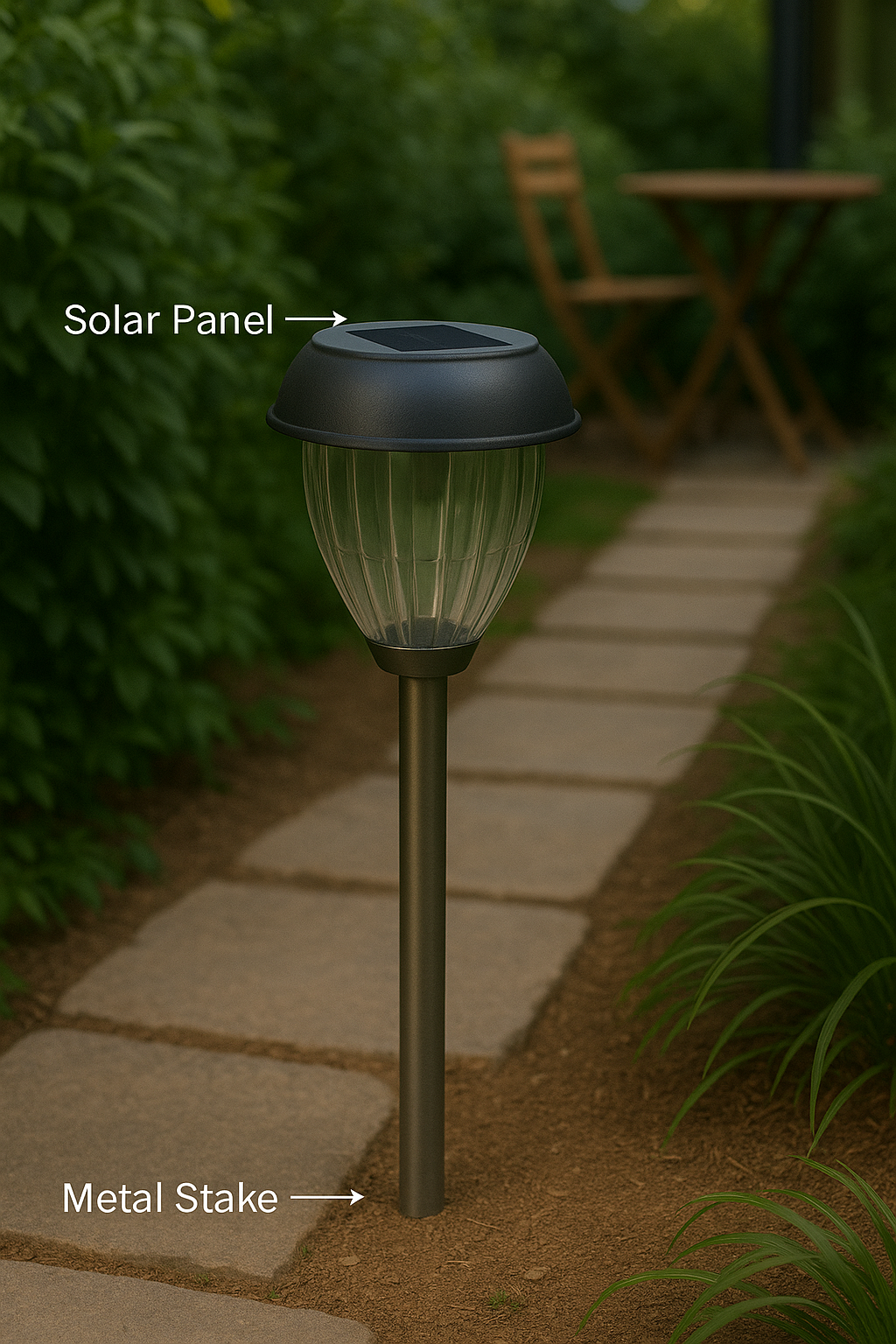 Outdoor Solar Garden Lamps | Pack of 2