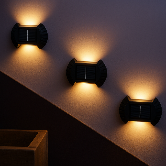 Solar LED Fence Lights | Pack of 4