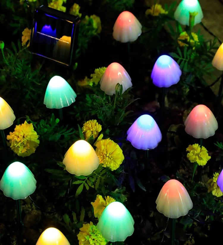 Decorative Mushroom Colorful Solar Lights