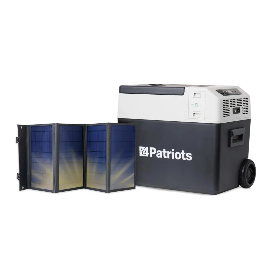 Solar Go-Fridge 3-in-1 Portable Fridge With Battery & Solar Panel
