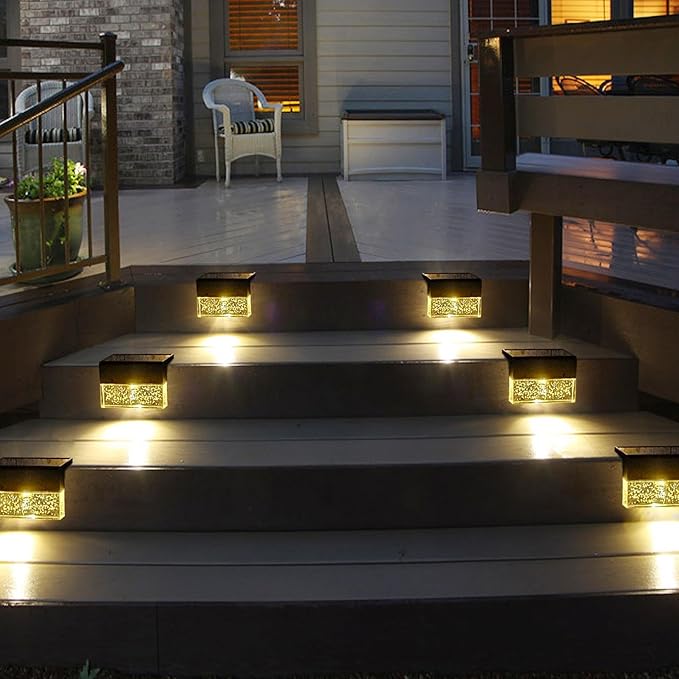 Solar Decorative Deck Lamps | Pack of 3