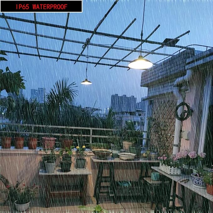 Solar Pendant Lights Upgraded Double Bulb Lights I