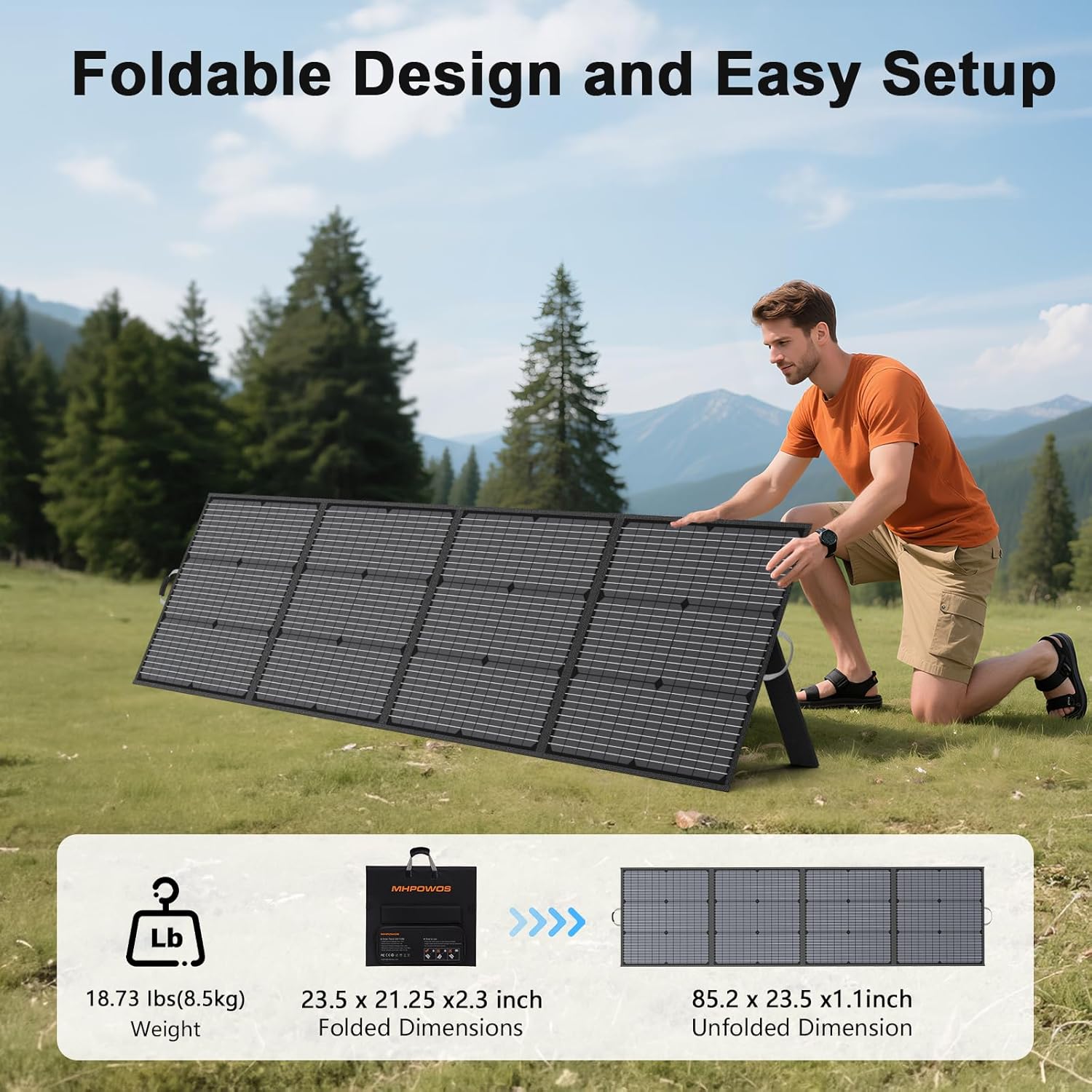 220W Portable Solar Panel