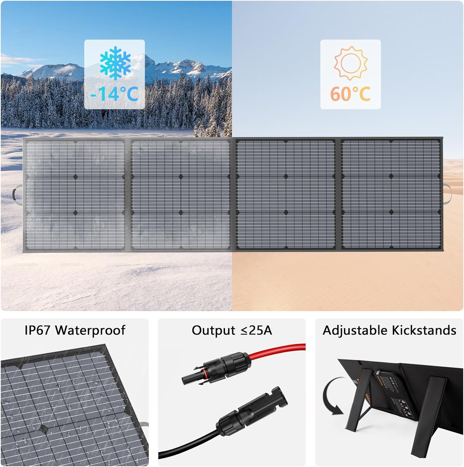 220W Portable Solar Panel