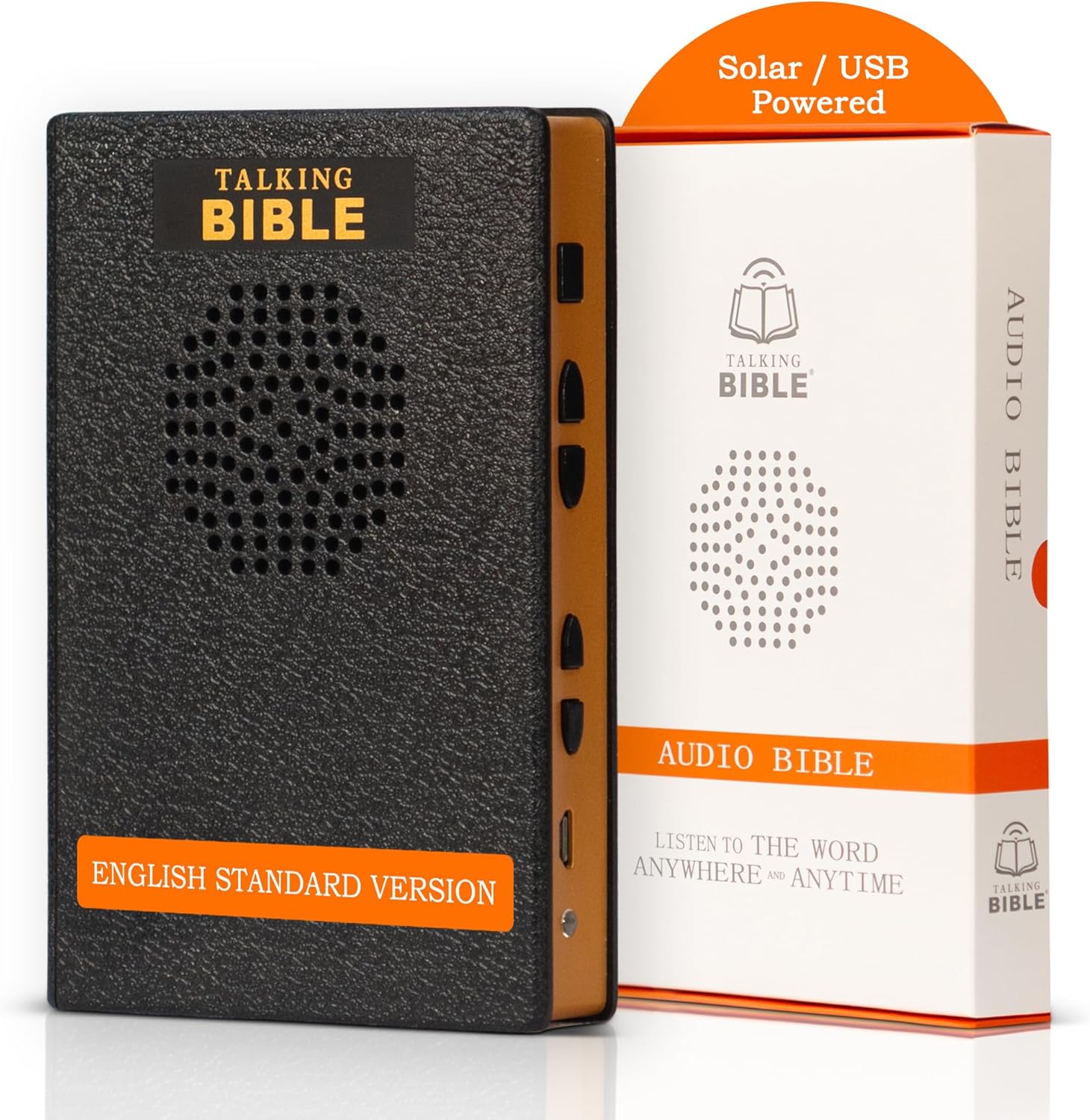 Electronic Holy Bible Audio Player in English for Seniors, Kids and The Blind,