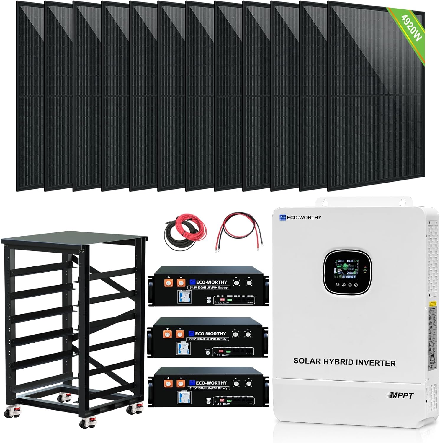 ECO-WORTHY Home Off-Grid Solar Power System: 10KW 120V/240V Output+
