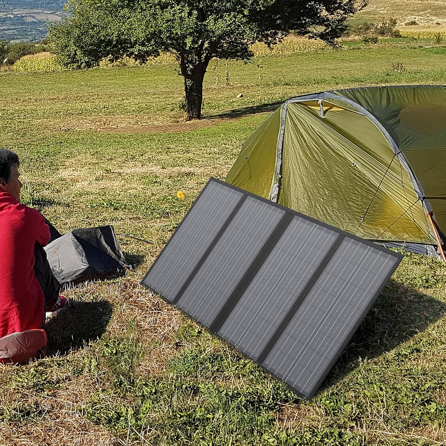 Foldable Solar Panel Charger 60W with 18V DC Output (11 Connectors)