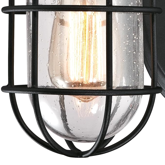 Solar Vintage Cage Light Stake