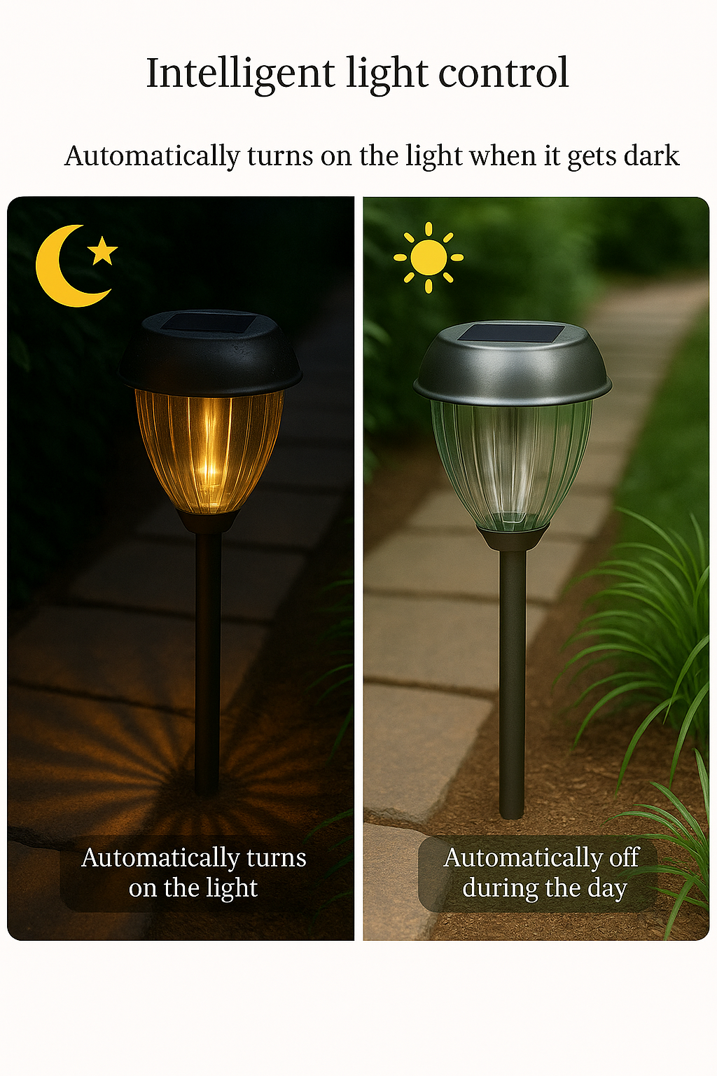 Outdoor Solar Garden Lamps | Pack of 2