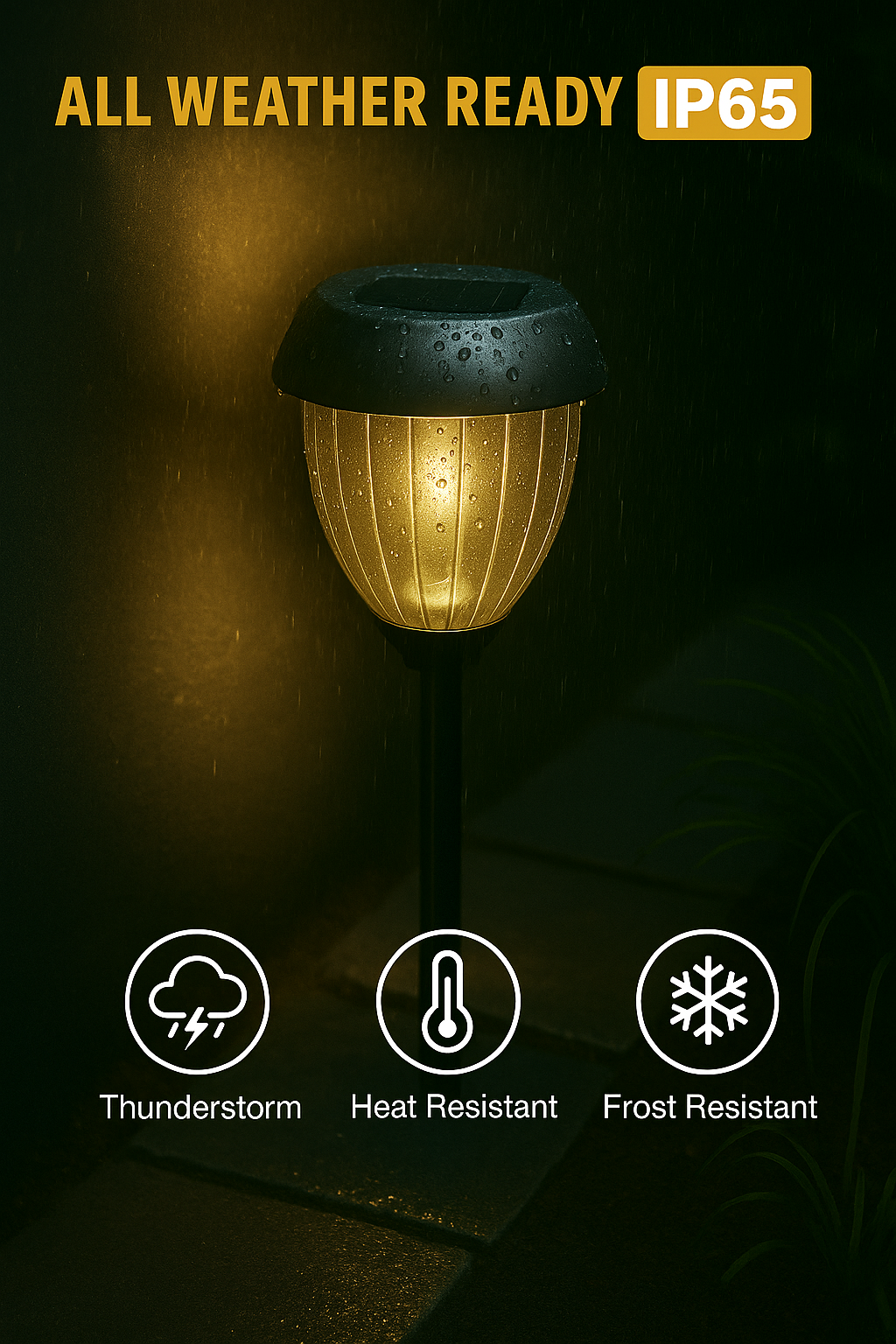 Outdoor Solar Garden Lamps | Pack of 2