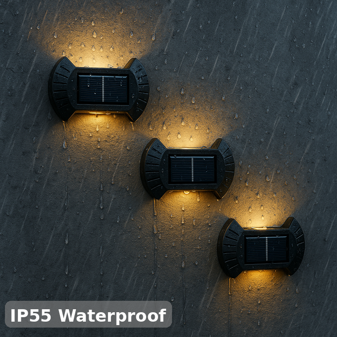 Solar LED Fence Lights | Pack of 4