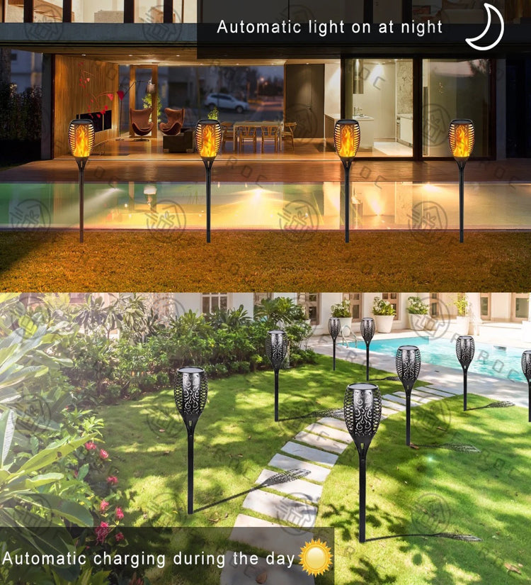 Solar Flame LED Light Pro | Pathway Garden Light