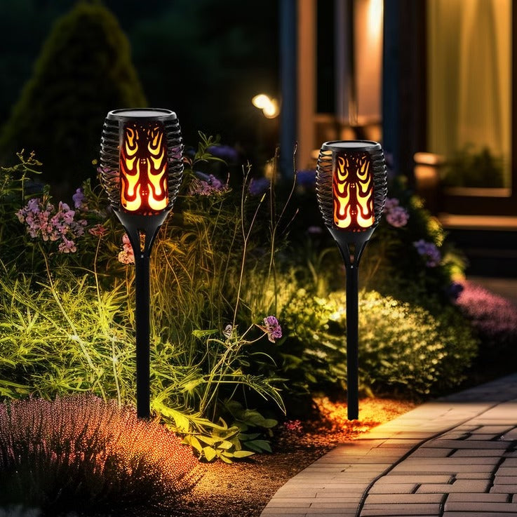 Solar Flame LED Light Pro | Pathway Garden Light