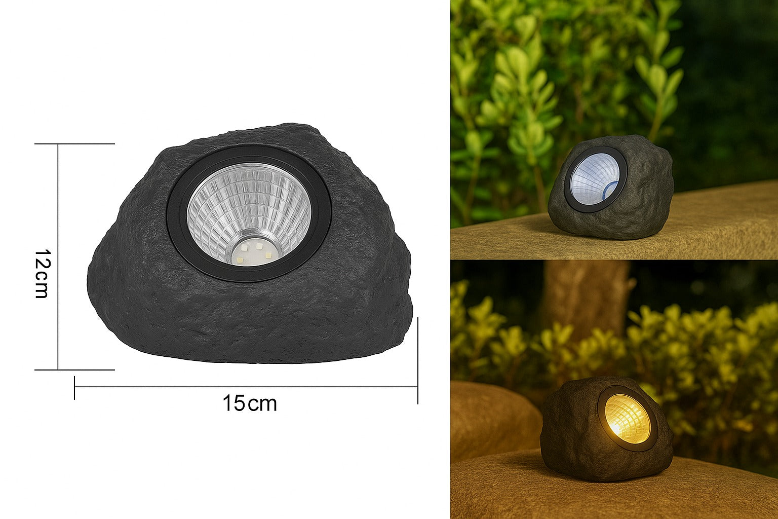 Solar LED Stone Light