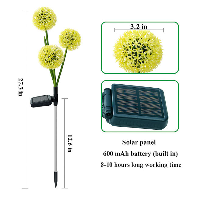 Solar Decorative Dandelion Lights
